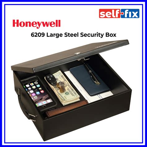 0.26 cu ft fire resistant digital steel security box|6209 honeywell security box.